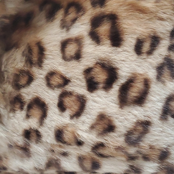 Leopard Rabbit Fur Coat - Picture 2 of 8
